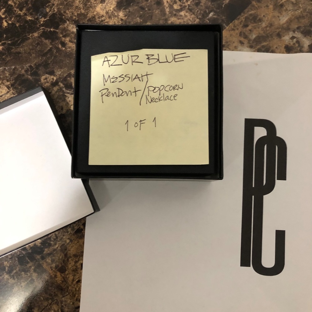 424 On Fairfax Azur Blue "Messiah" Necklace 1 of 1 - Picture 2 of 10